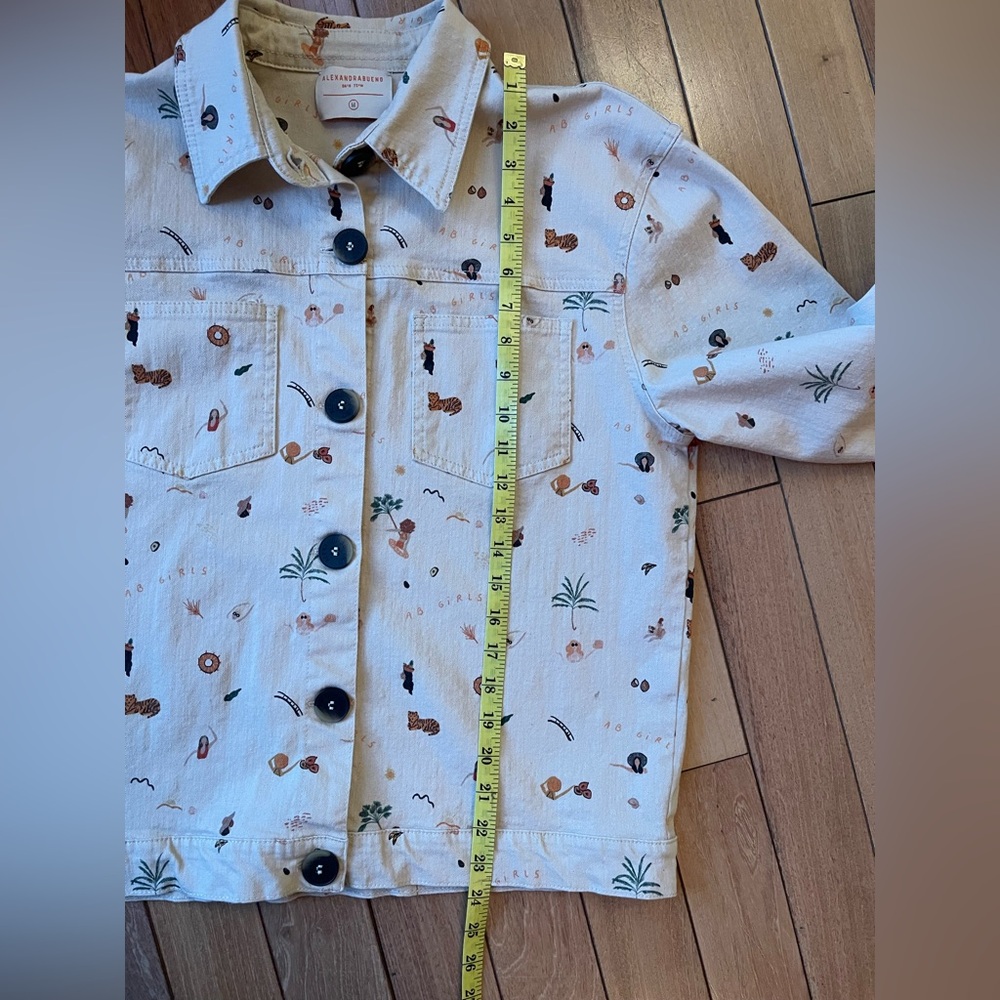 Alexandra Bueno Adventurer whimsical animal Jacket Size Medium Anthropologie - Picture 14 of 16